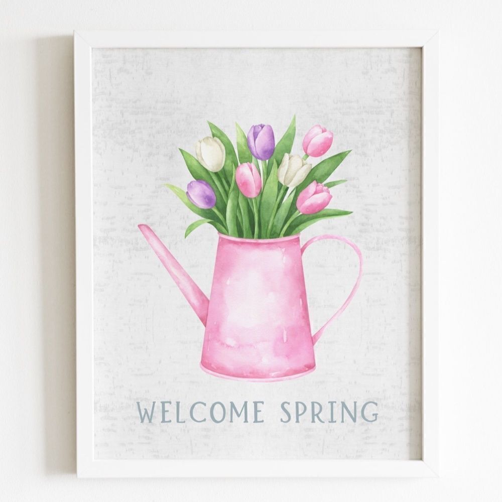 Spring Tulips Welcome Spring Print